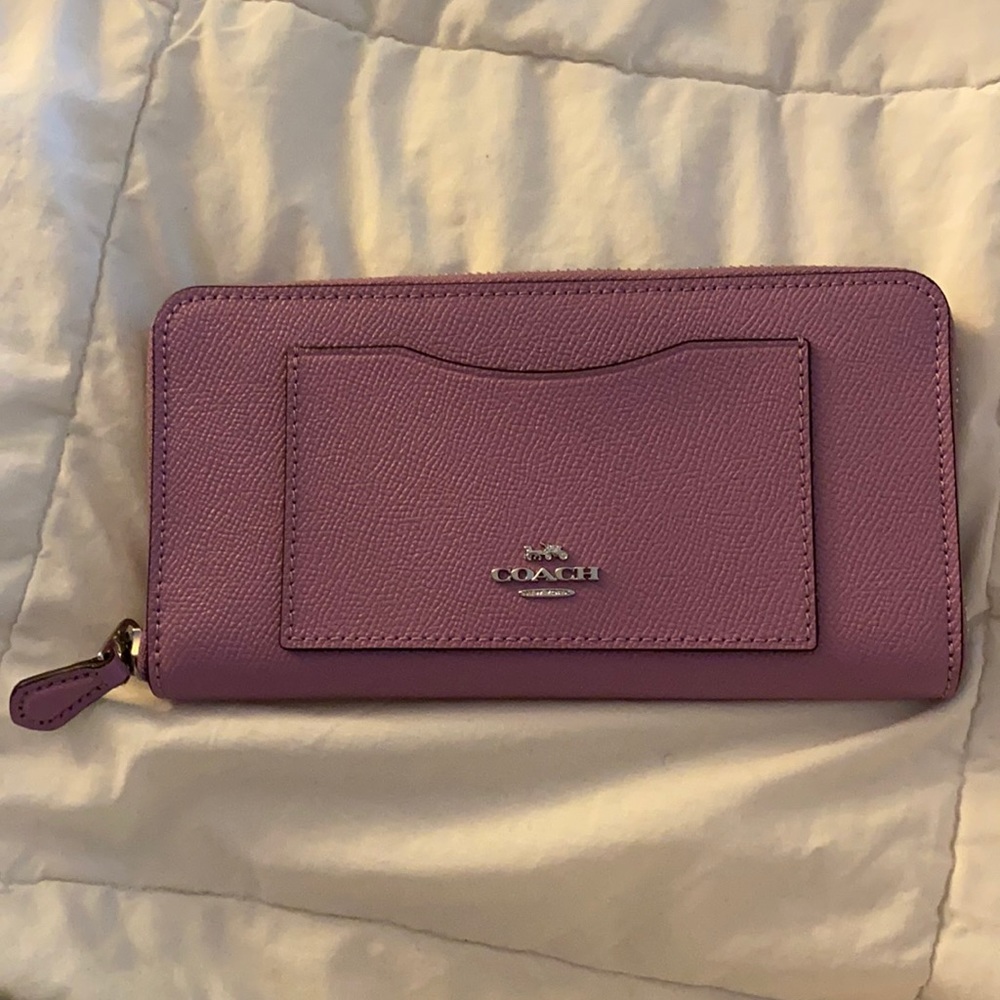 Lilac Purple Coach Wallet